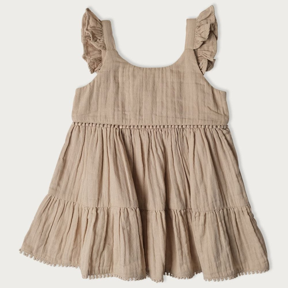 Babu Mia Muslin Dress Oat