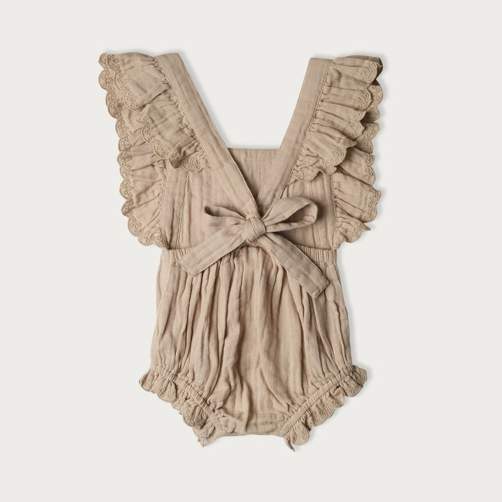 Babu Evelyn Muslin Bodysuit Oat