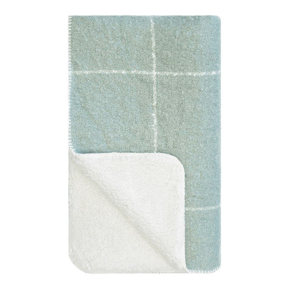 Sherpa Throw Pale Blue 130x170cm