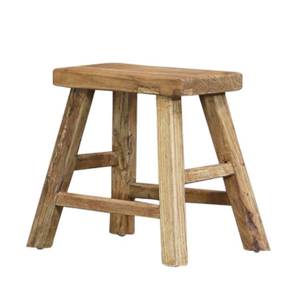 Parq Rectangle Stool - Natural