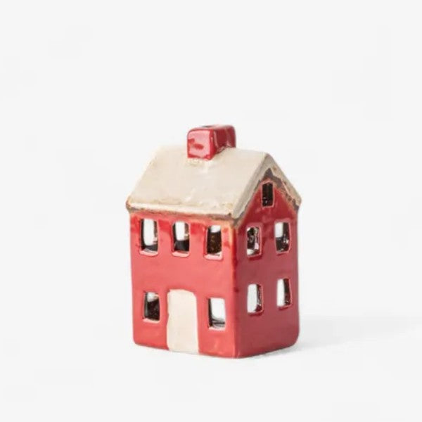 Alsace Petite Tea Light Chalet Red Cream