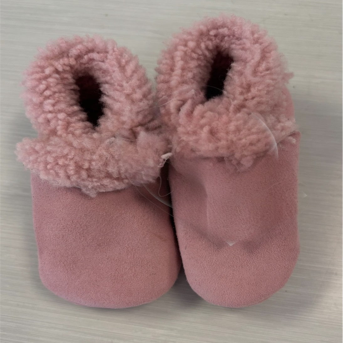 Lambskin Booties Pastel Pink