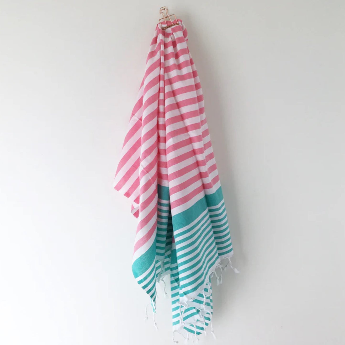 Sofia Turkish Towel Pink Turquoise