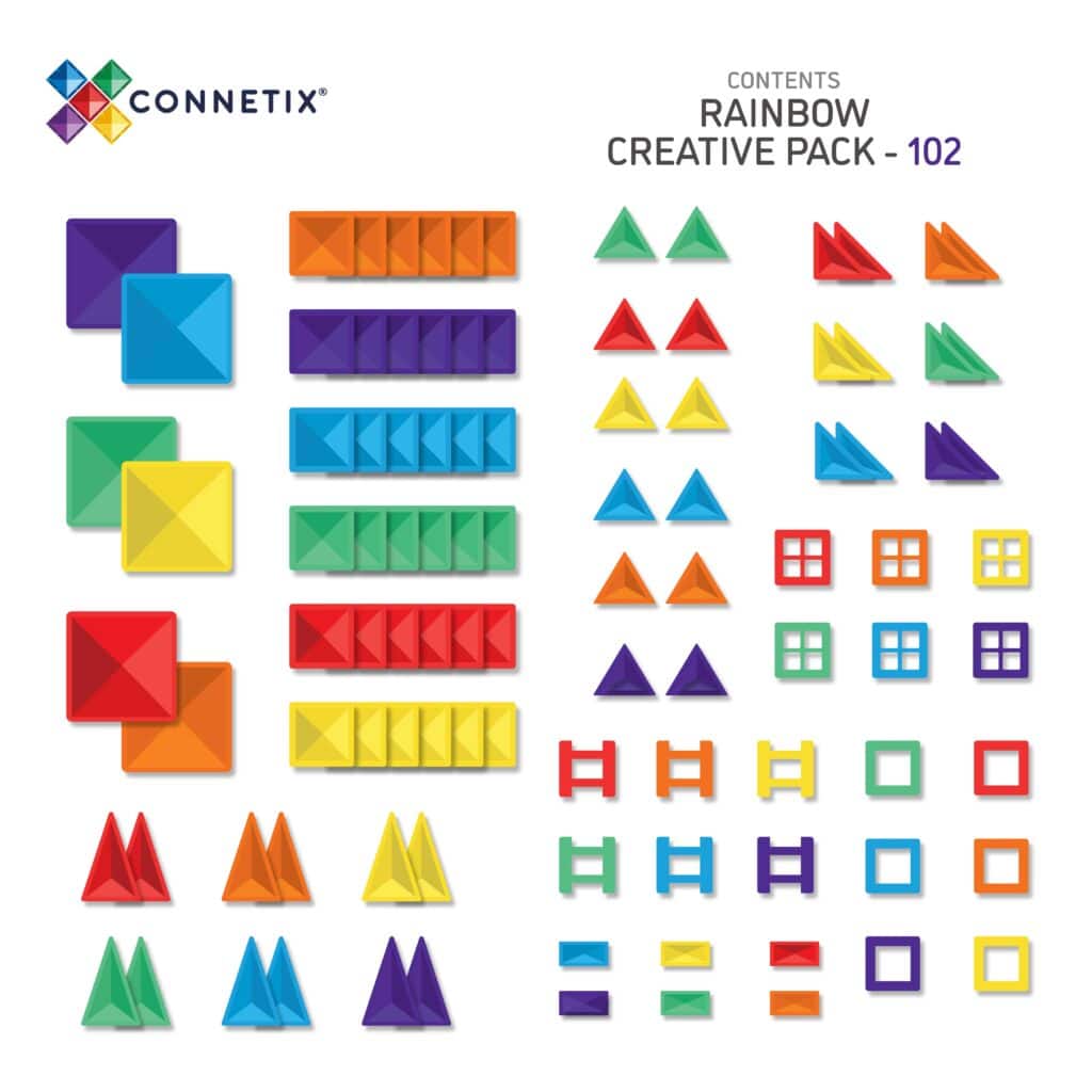 Connetix Rainbow Creative Pack 102pc