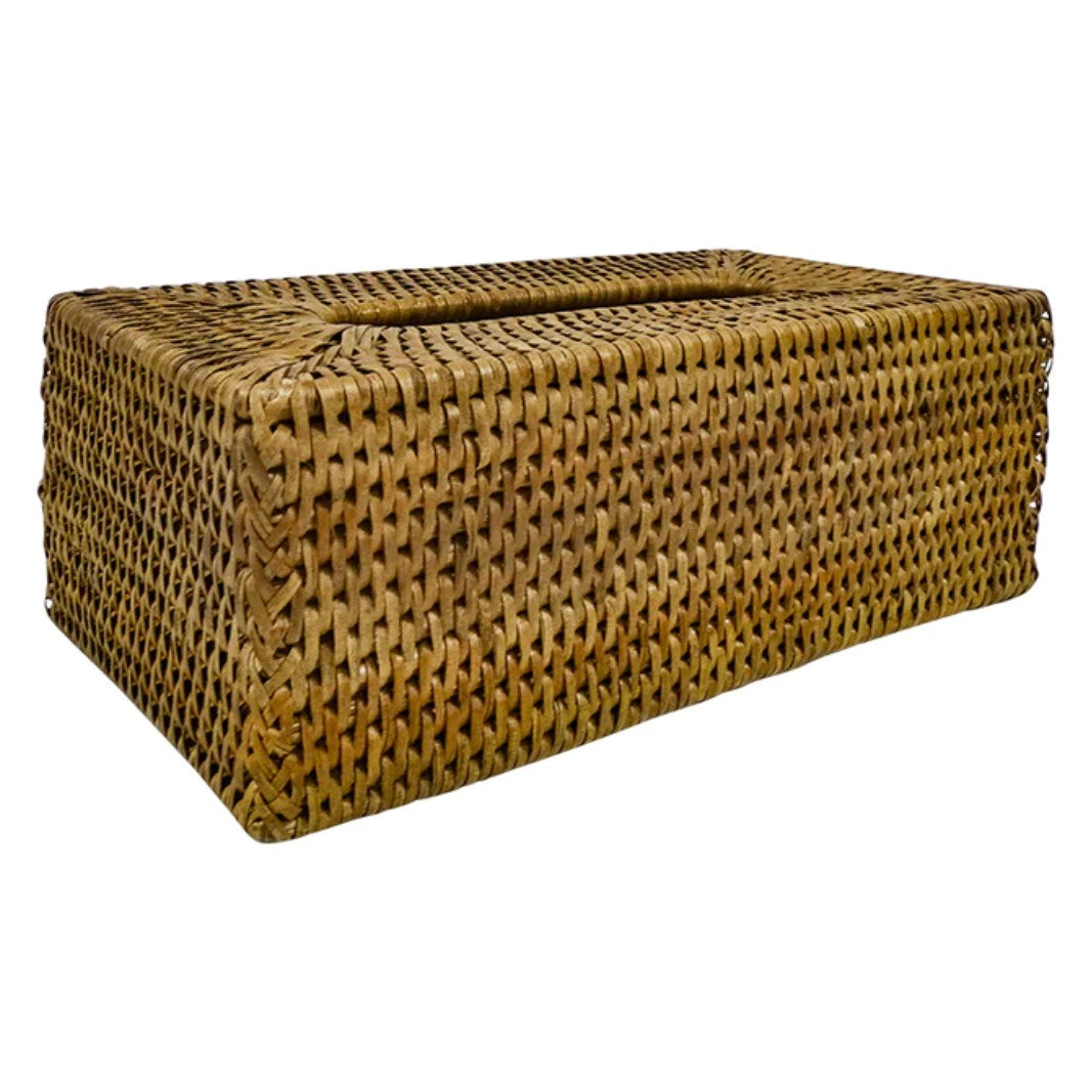 Rattan Tissue Box Cover NAT