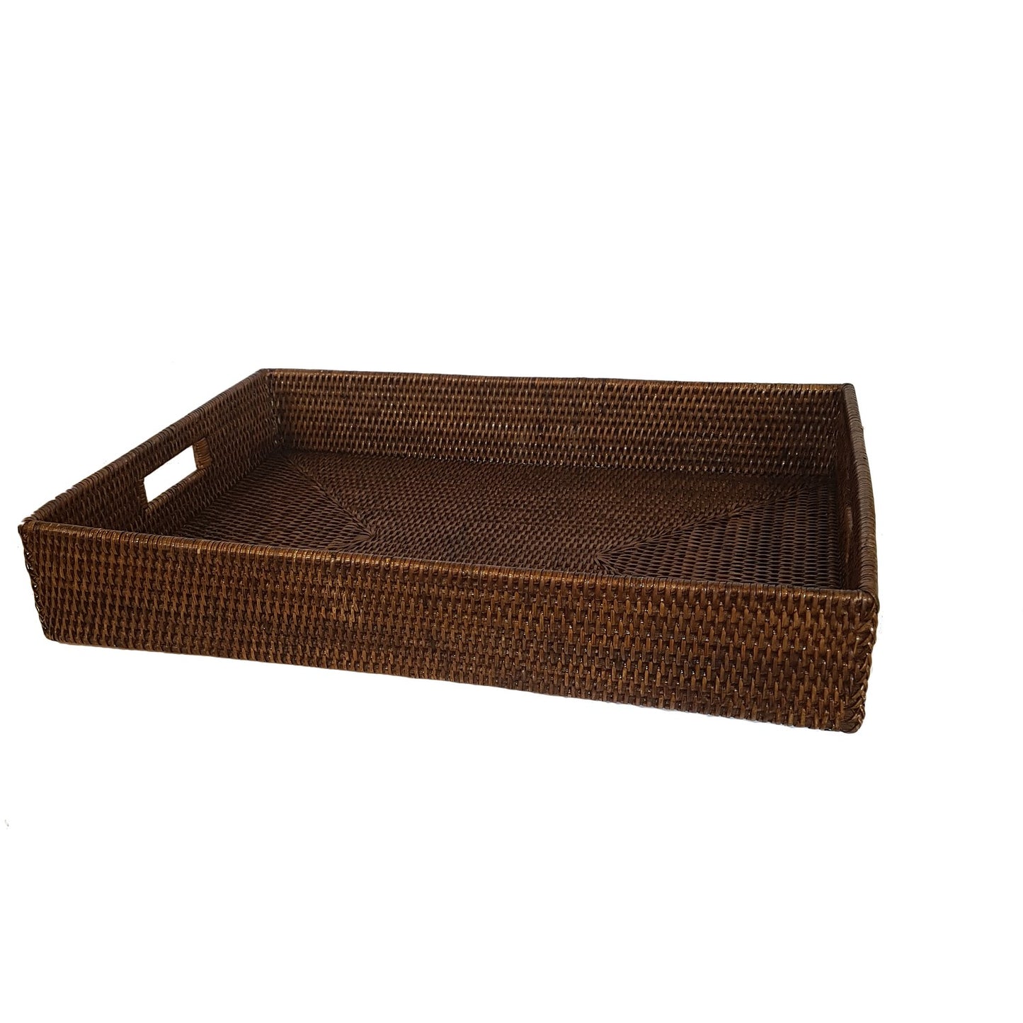 Rattan Large Rectangle Tray