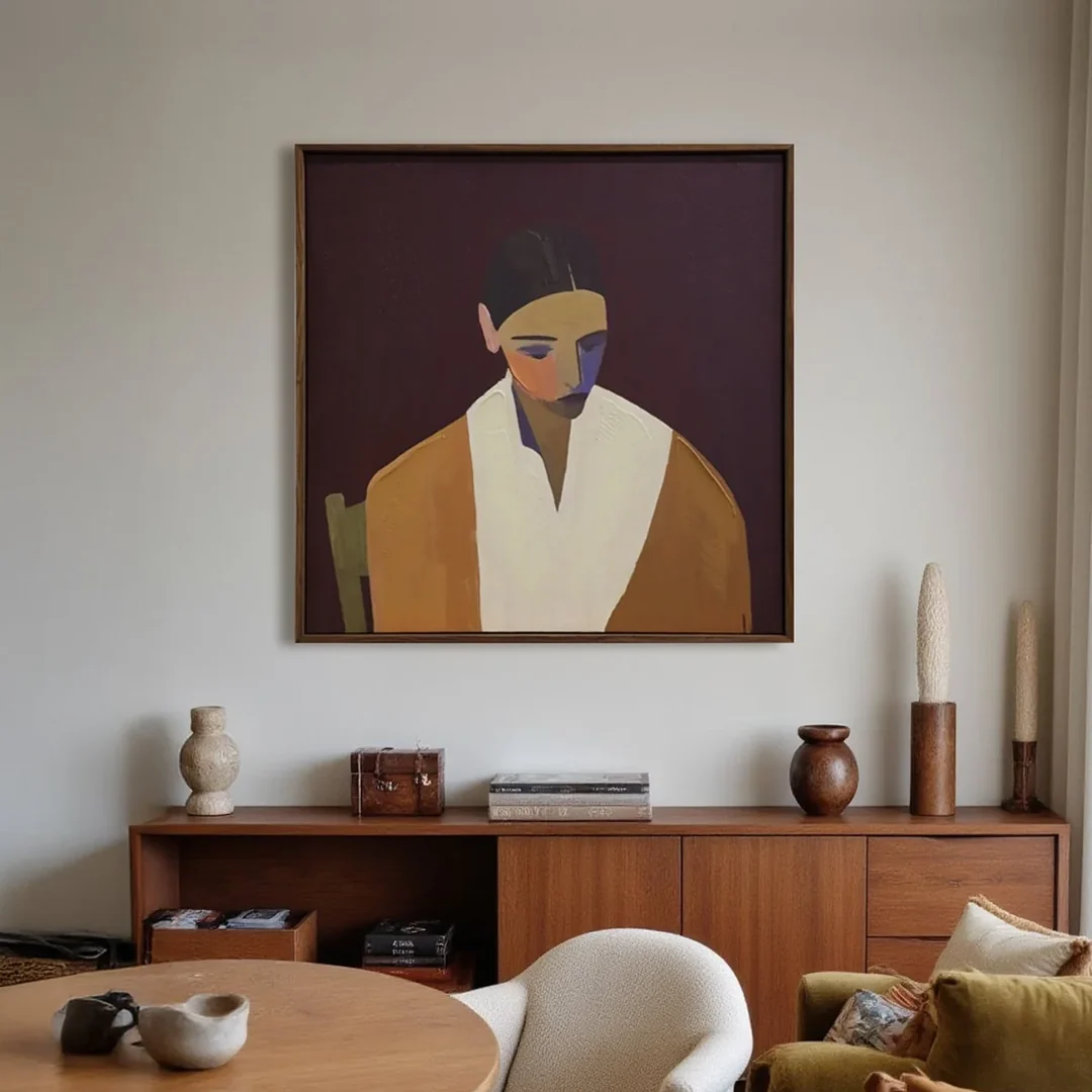 Rory Hand Embelished Framed Canvas
