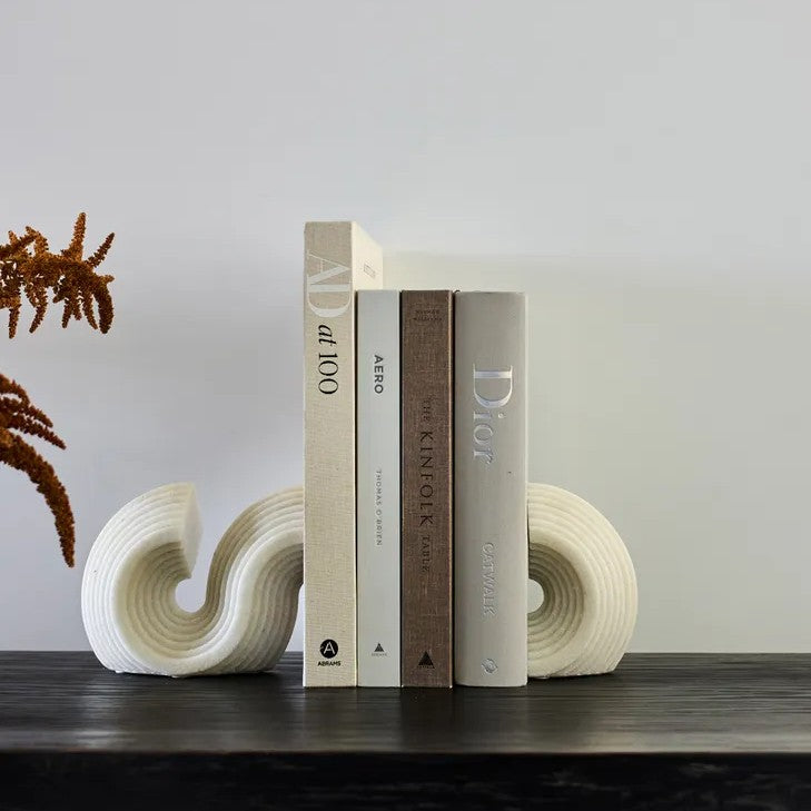 S-Curved Book End by French Country