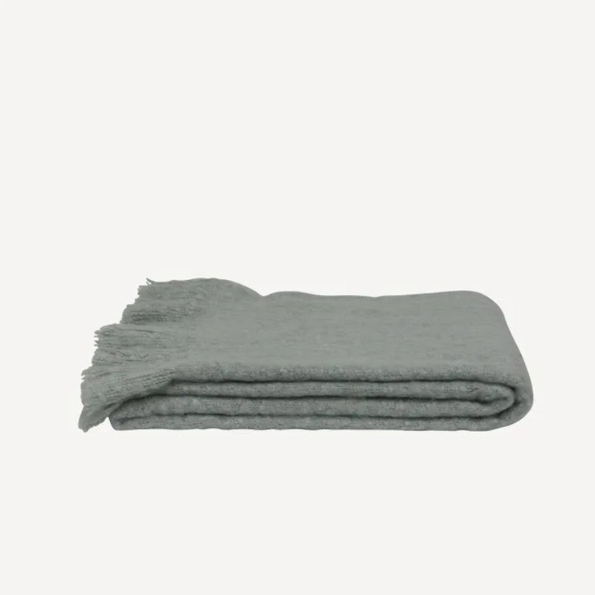 Tassle Throw Seafoam by French Country