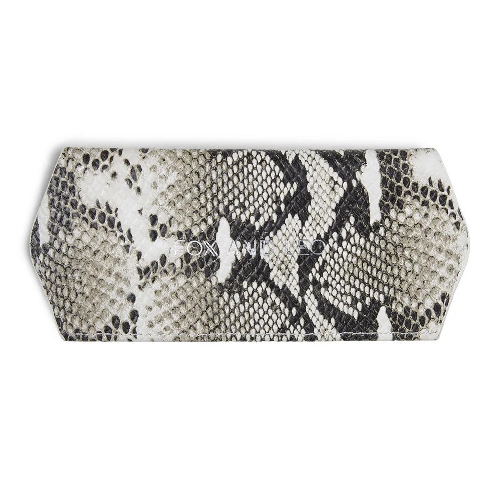 Fox & Leo Leather Glasses Case Snake