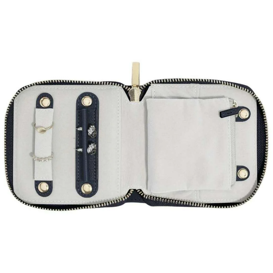 Stackers Compact Jewellery Wallet Navy Blue
