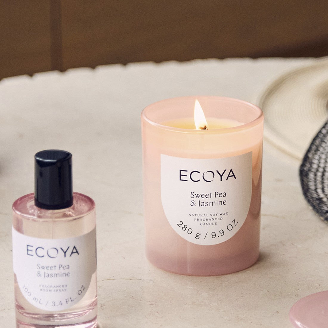 Ecoya Sweet Pea & Jasmin Metro Candle