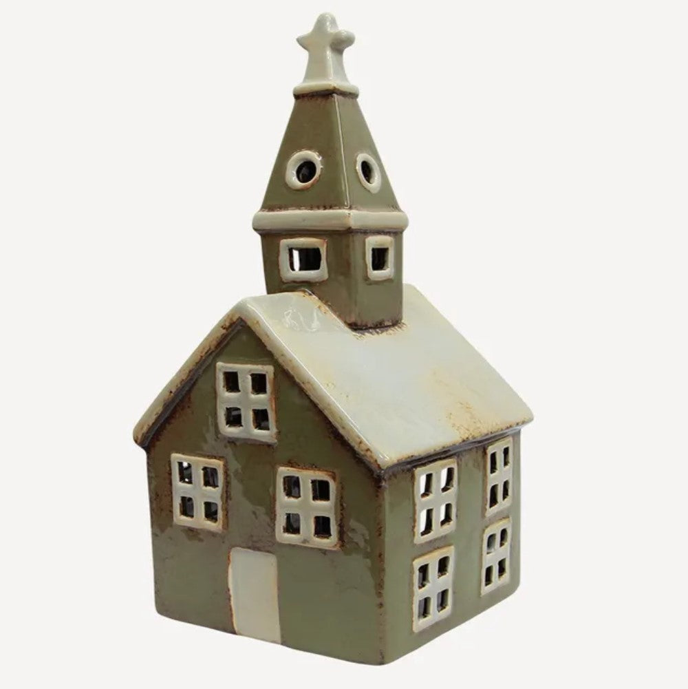 FC Tealight Church Olive Green