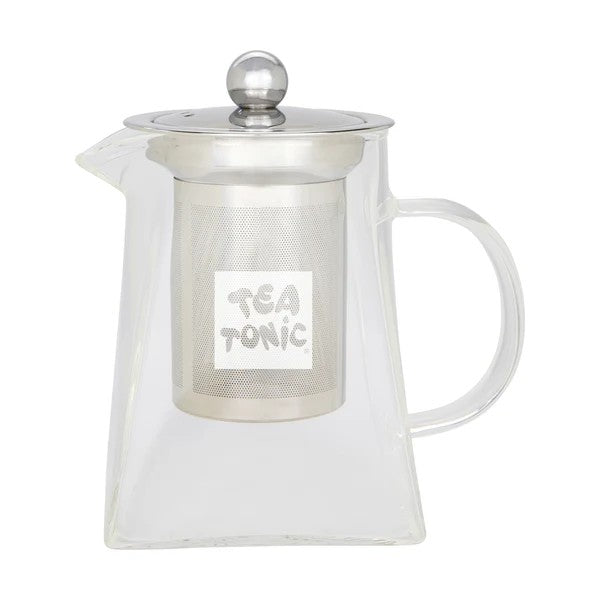 Tea Tonic Square Glass Tea Pot 400ml