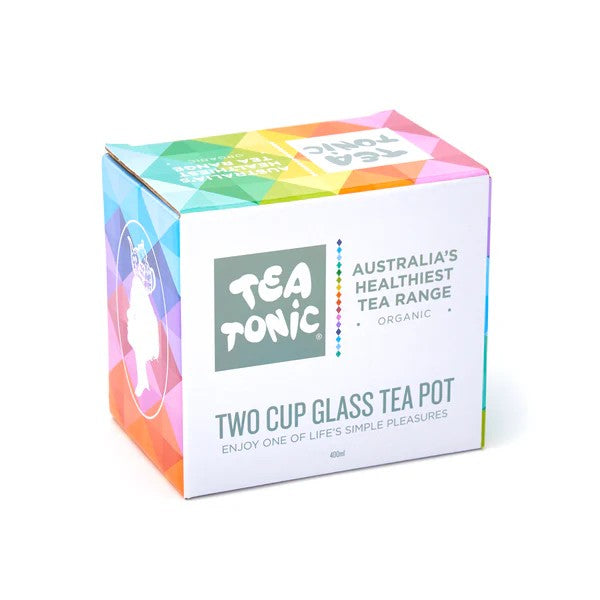 Tea Tonic Square Glass Tea Pot 400ml