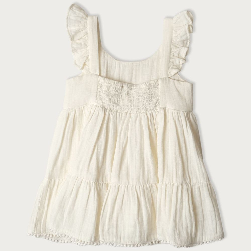 Babu Mia Muslin Dress Vanilla