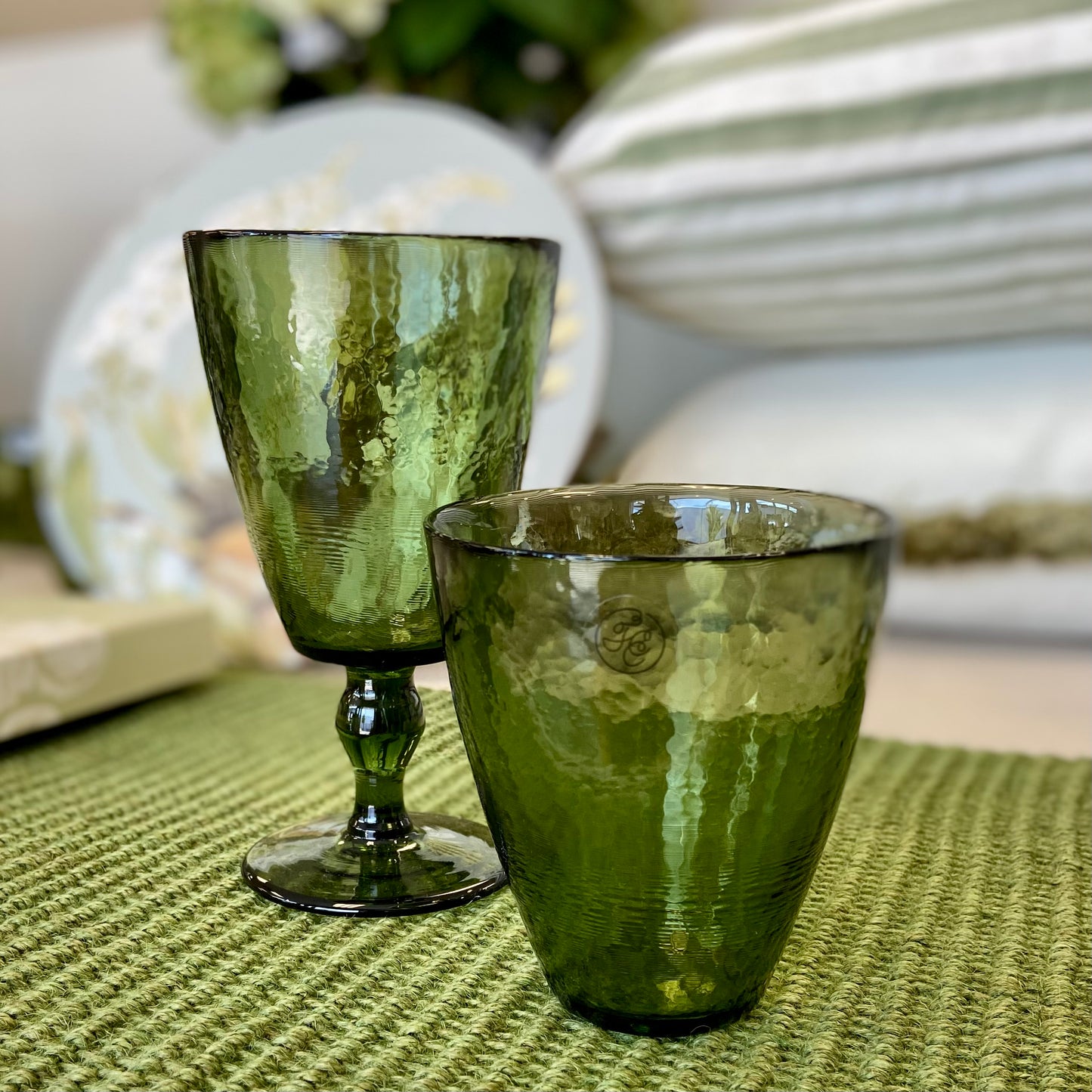 Vitro Olive Wine Glasses Set of 4