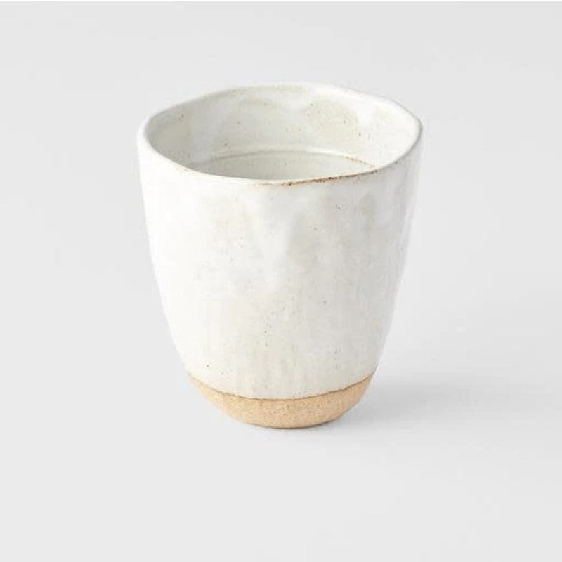 White Lopsided Mug