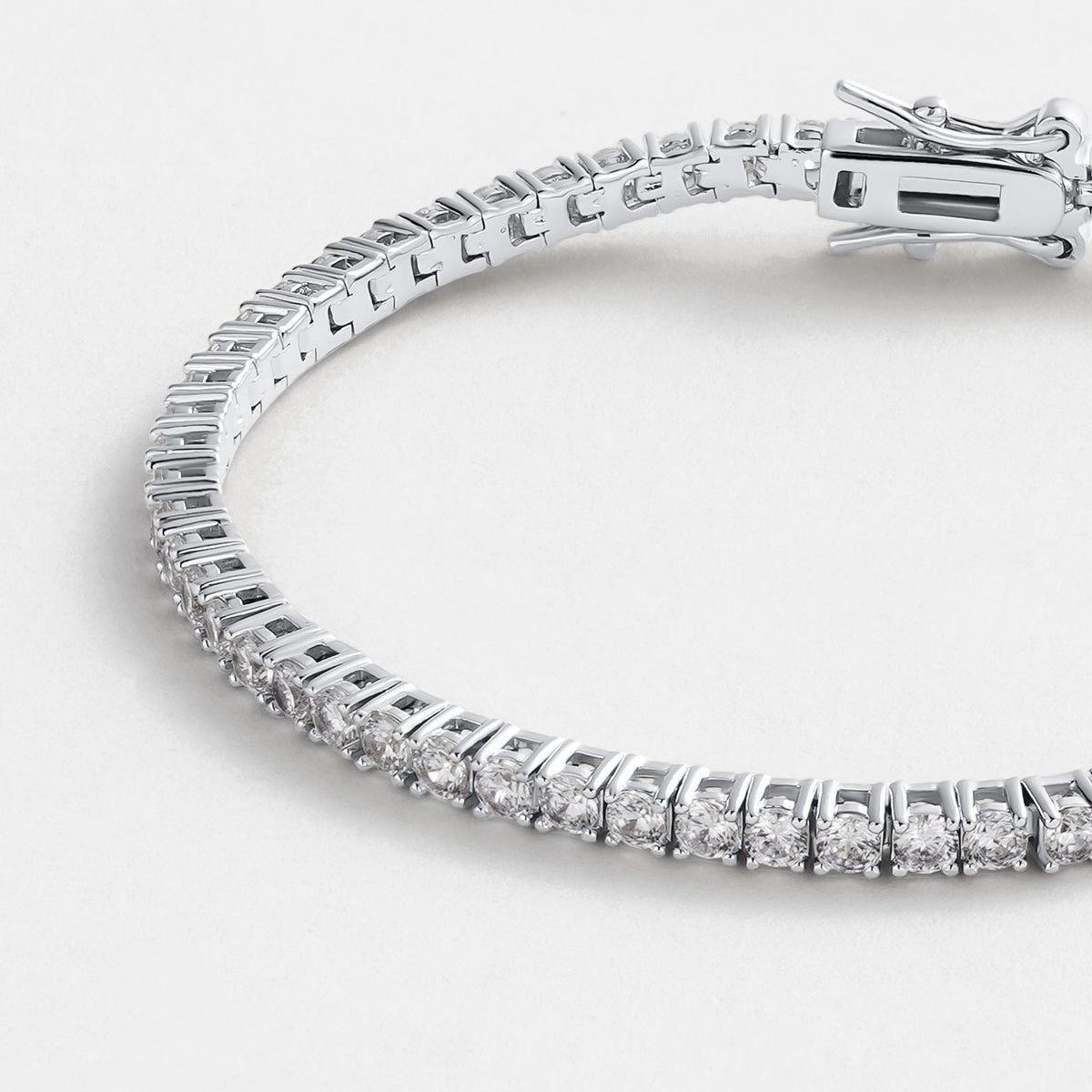 Silver tennis bracelet