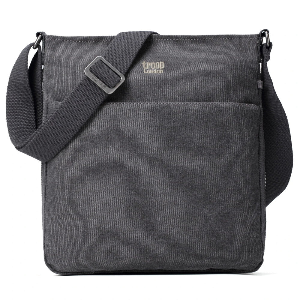 Troop Zip Top Shoulder Bag Black Classic