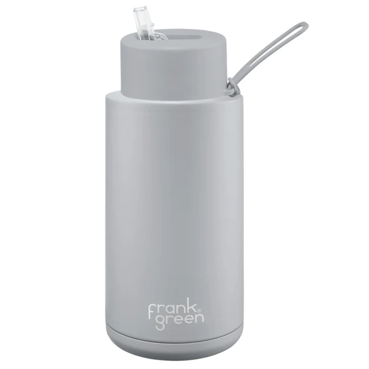 Frank Green Ceramic 1 litre bottle with straw Harbour Mist