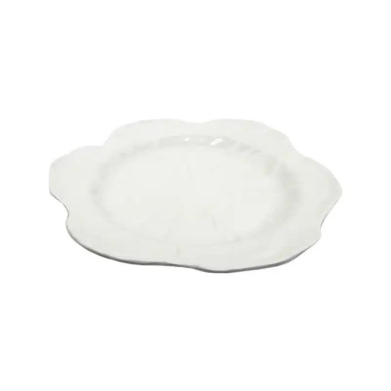 Melamine Cabbage Round Platter 40cm White