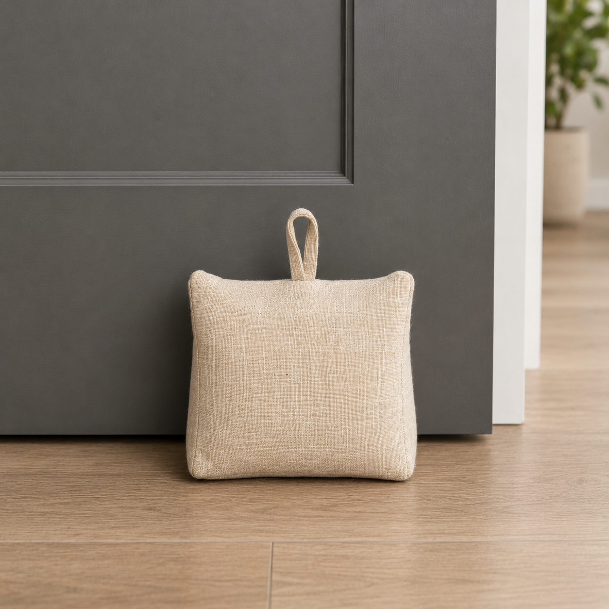 Doorstop Linen Look Natural