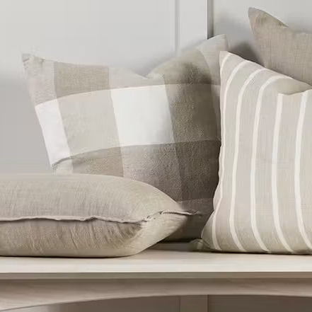 Feather inner plated square cushion 