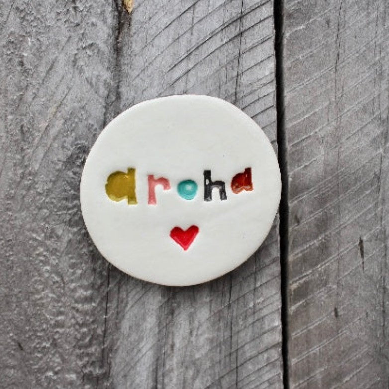 Handcrafted in NZ AROHA disc