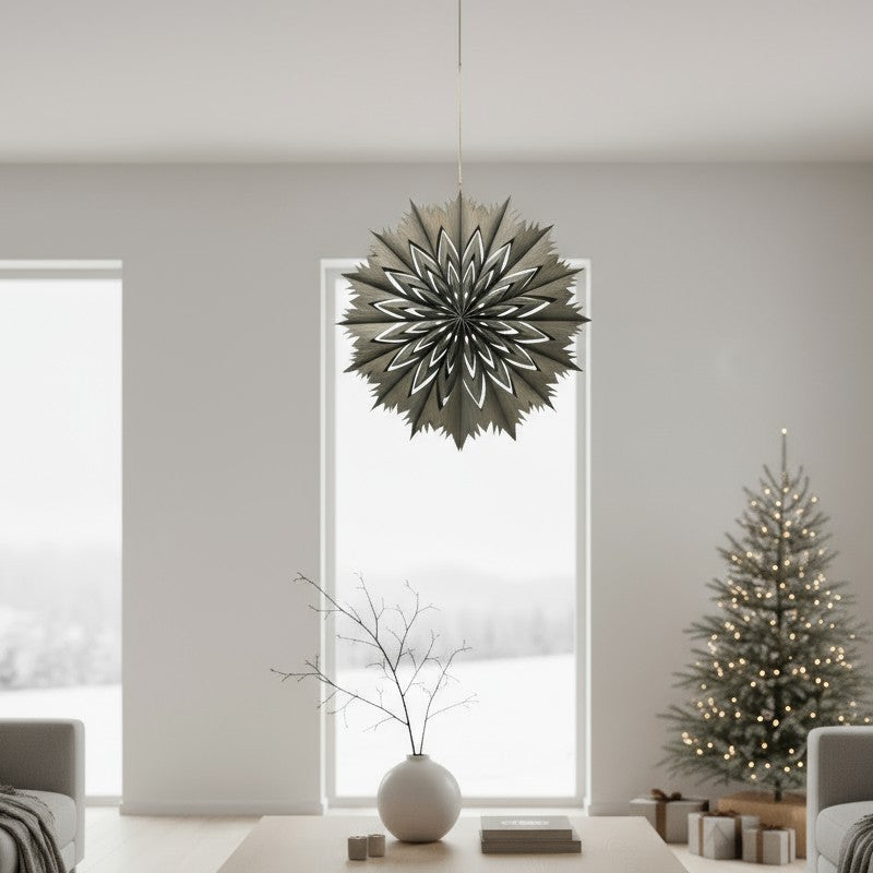 Broste Christmas Venja Star 40cm Grey