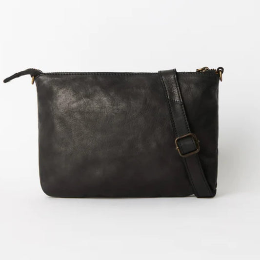 Juju Baby Cross Body Leather Bag Black