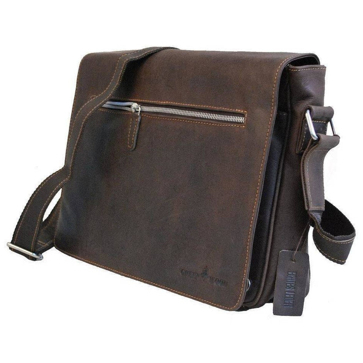 Leather Laptop Bag Berlin - Brown