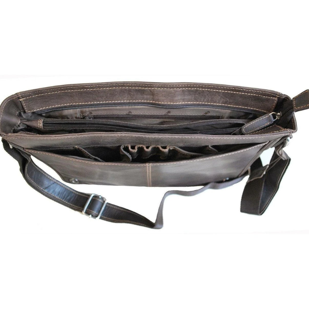 Leather Laptop Bag Berlin - Brown