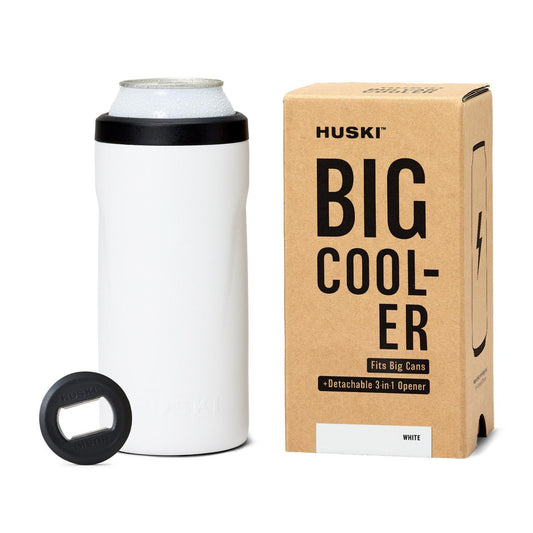 Huski Big Can Cooler in white color