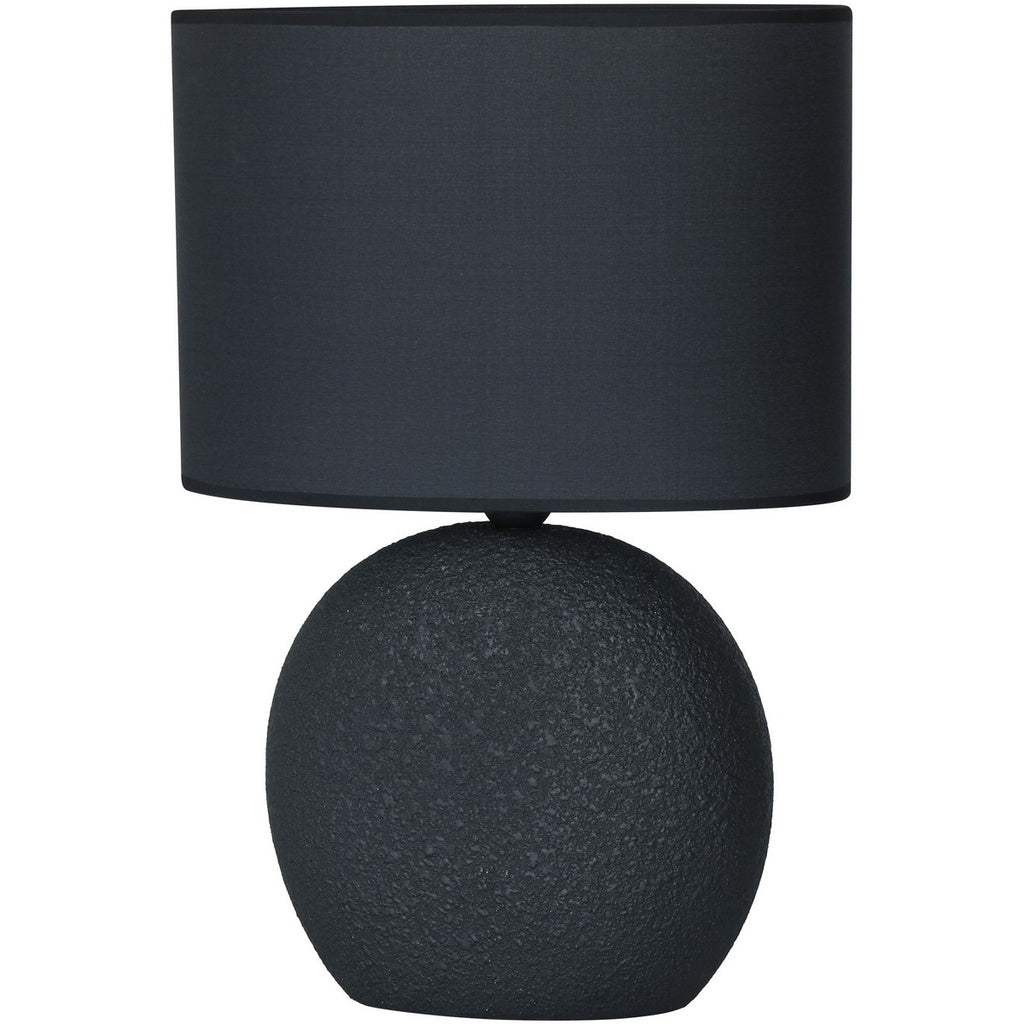 Black ceramic lamp with black light shade 