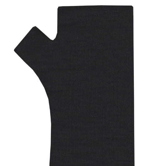 A black merino fingerless glove
