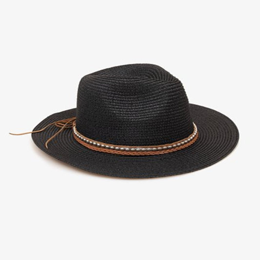 Black with Silver Fedora