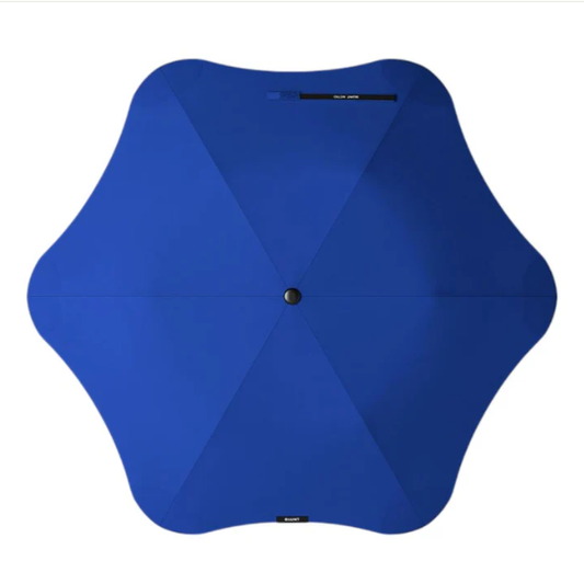 Blue blunt metro umbrella