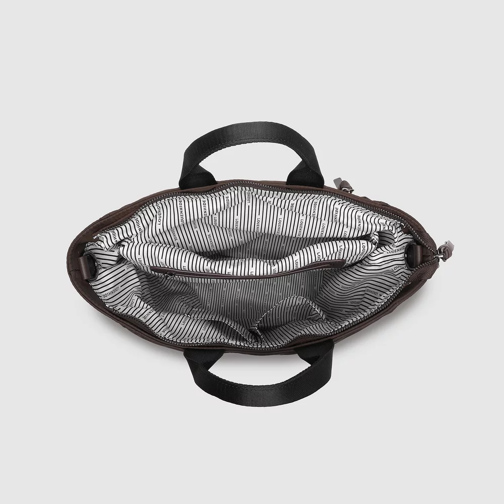 Bronx Nylon Backpack Chocolate by Louenhide