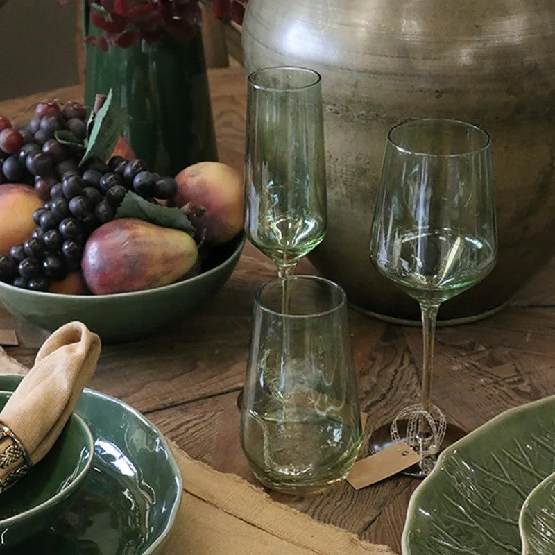Green glassware