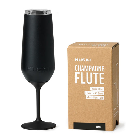 Huski Champagne Flute Black