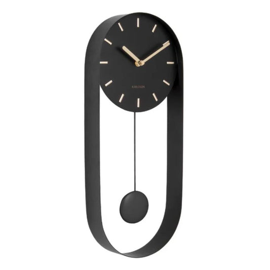Karlsson Charm Pendulum Clock Black
