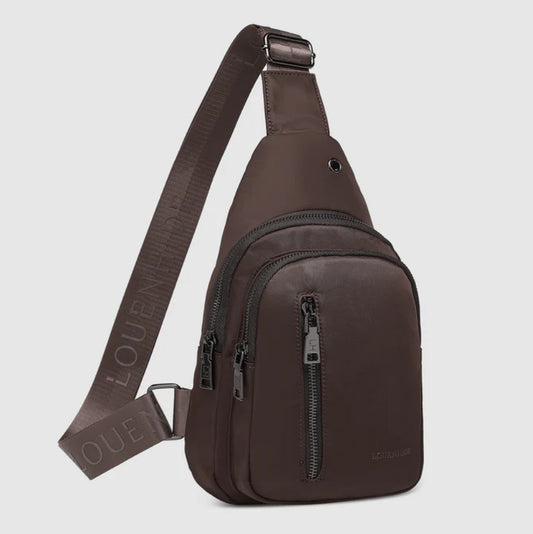 Boyd Nylon Sling Bag Chocolate