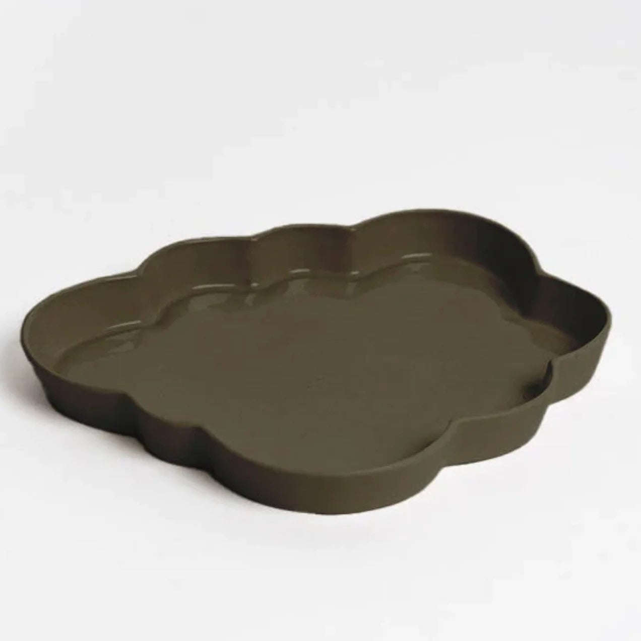 olive cloud shape tray 