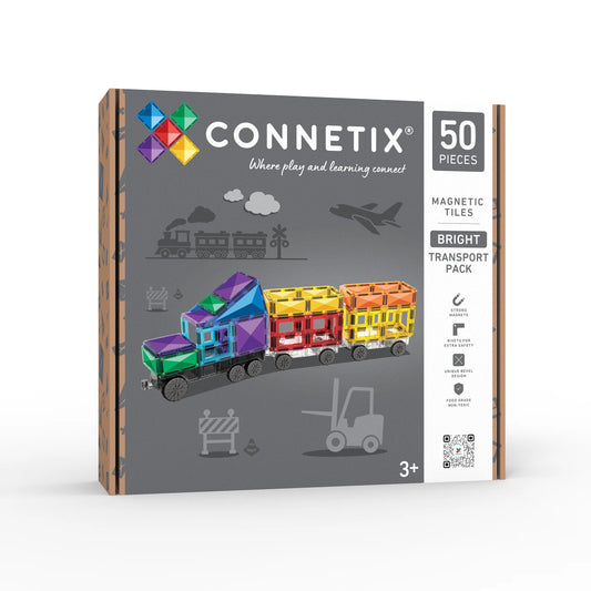 Connetix Bright Transport Pack 50pc.