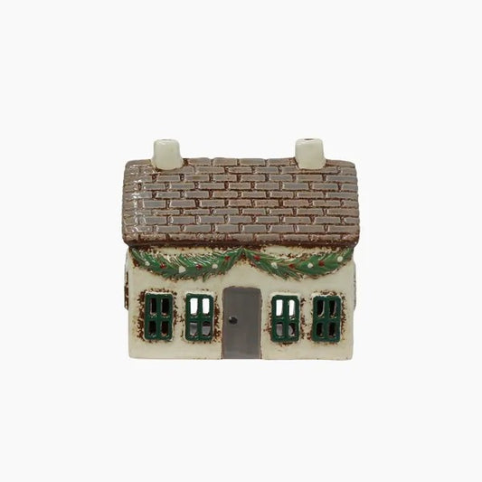 Christmas Tea Light Cottage with Swag