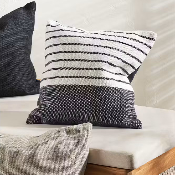 square navy indoor outdoor cushion 
