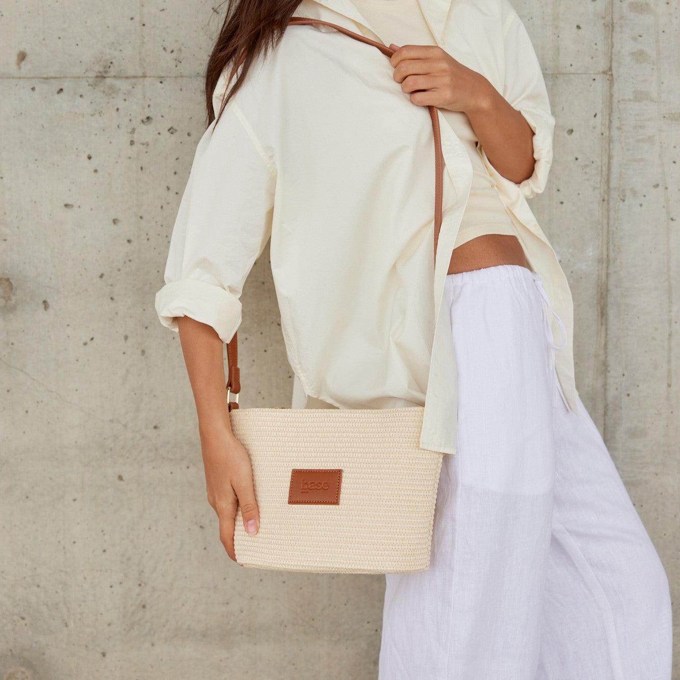 Panier Base Crossbody Bag Tan