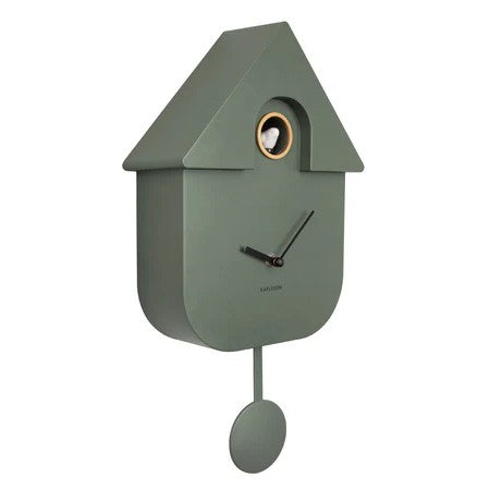 Karlsson Modern Cuckoo Clock Jungle Green