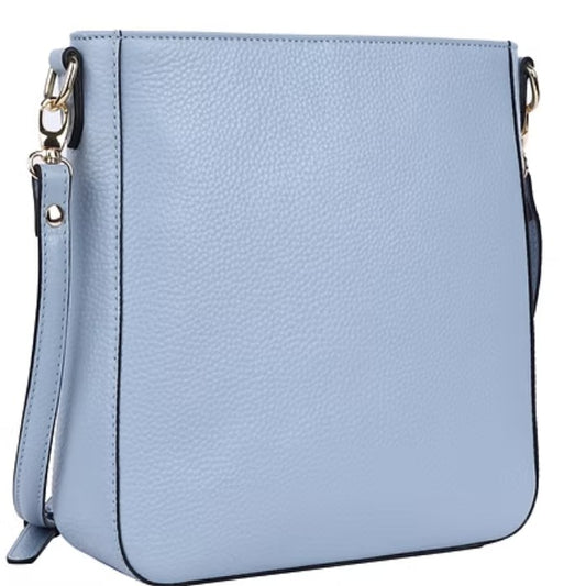 Rugged Hide Darwin Leather Bag Powder Blue